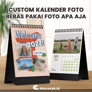 kalender meja 2022 custom foto
